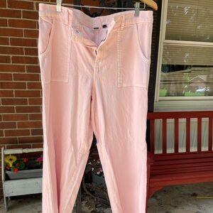 American Eagle pink wide leg jeans 16 short❤️❤️❤️